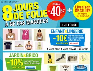 code promo AUCHAN juin 2013