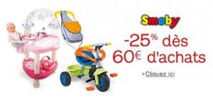 Moins 25% sur jouets Smoby (dès 60 euros – Amazon)