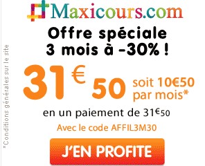 offre 3 mois promo Maxicours