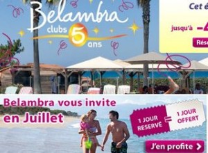 Vacances Club Belandra : 1 jour acheté = 1 jour offert (juillet)