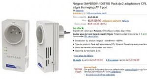 pack de 2 adaptateurs CPL Netgear 500Mbit/s pour moins de 60 euros