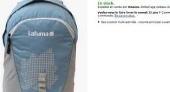 Sac à dos Lafuma pour 1€ dès 70 euros d’achats d’articles Lafuma (valeur du sac 35€ / livraison gratuite)