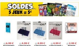 5 jeux vidéo ou accessoires pour 5 euros – CDiscount