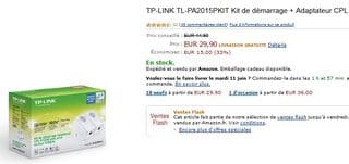 vente flash adaptateurs CPL TP-Link