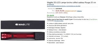 vente flash lampe maglite 25cm coffret