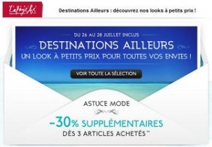 Galeries Lafayette : moins 30% supplémentaires dès 3 articles (plus de 2500 articles en soldes et promos) !