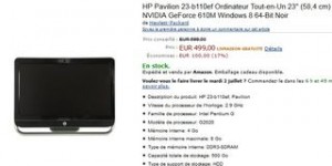 Vente flash ordinateur tout en un HP Pavilion