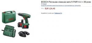 BOSCH Perceuse-visseuse sans fil PSR14 4 Amazon