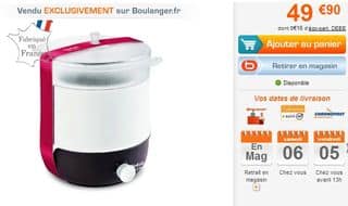 14,99 euros Fondue & Cuiseur Vapeur Toi et moi Tefal – vendu entre 40 et 50 € ailleurs