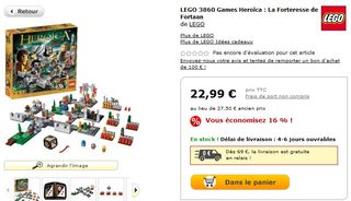 9,99€ Lego Heroica Fortaan Château Assiégé (entre 18-30 ailleurs)