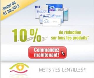 Mets tes lentilles : 10% sur tout + livraison gratuite sans minimum (lentilles, entretien…) – DERNIER JOUR