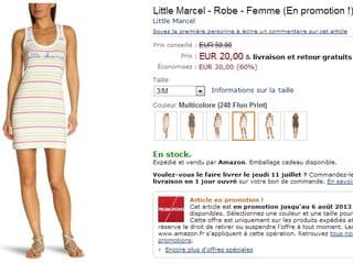 20 euros la Robe Femme Little Marcel au lieu de 50 euros (livraison gratuite)