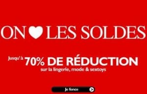 Soldes lingerie sexy et charme Adam et Eve 