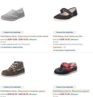 SOLDES CHAUSSURES PETIT BATEAU