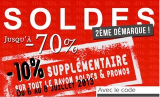 10% supplémentaire sur les Soldes Delaveine 