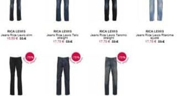 Moins de 18 euros le Jean homme Rica Lewis (au lieu de 59€ / plusieurs modèles)