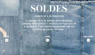 SOLDES LEVIS 30 POURCENT SUPPLEMENTAIRES