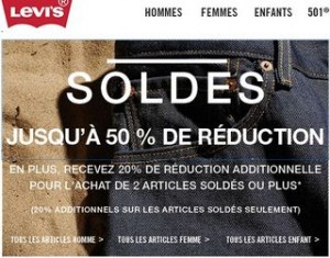 Soldes Levi’s : 20% supplémentaires sur les soldes