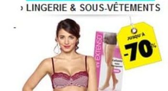 Moins 20% supplémentaires sur les soldes Lingerie (code promo Auchan) Dim, Playtex, Passionata…
