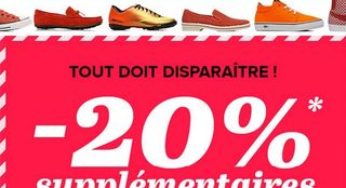 Soldes Chaussures : Derniers jours soldes Sarenza moins 20% supplémentaires sur tout