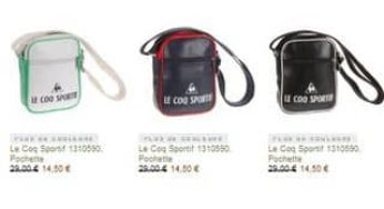 Sac bandoulière Le Coq Sportif à 14,5 euros au lieu de 29 euros (port inclus / coloris aux choix)