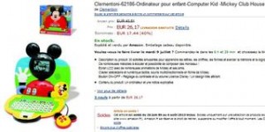 Soldes Ordinateur enfant Mickey Club House Clementoni 26 euros