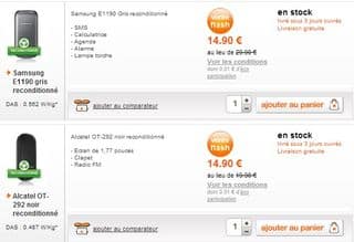 Moins de 15 euros les téléphones reconditionnés Orange (sans engagement / livraison gratuite / garantie)