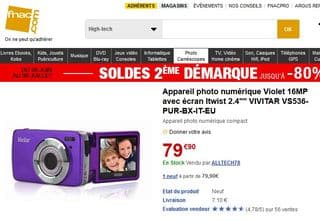 Soldes appareil photo VIVITAR 16 Mpix