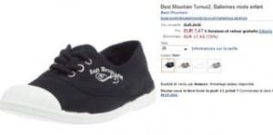 Moins de 8 euros baskets en toile enfant Best Mountain / au lieu de 24,90 euros