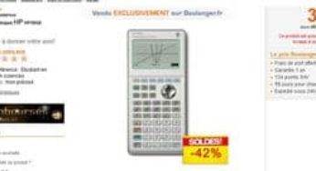 Moins de 25 euros Calculatrice graphique HP HP39GII (au lieu de mini 60€) – Soldes + ODR