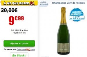 champagne soldé à moins de 10 euros