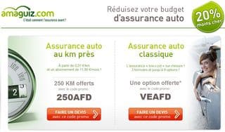 Bon plan Assurance Auto : code promo Amaguiz 