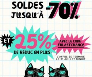 Des milliers d’articles soldés jusqu'à -70% + 25% de réduc chez Outfitters