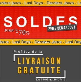 Derniers jours soldes + livraison gratuite sans minimum chez Delaveine : jusqu’à moins 70% 