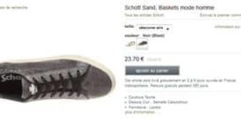 Baskets homme Schott 23,70 euros au lieu de 80 euros (livraison gratuite) – toujours dispo