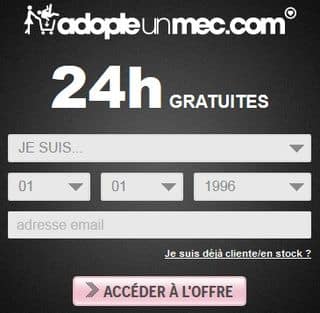 Adopte un Mec : 24 heures gratuites