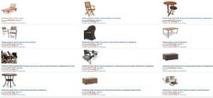 Mobilier exterieur moitie prix