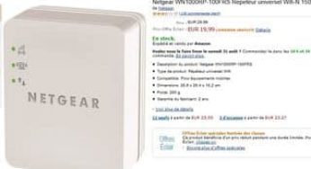 12,49 euros le Répéteur universel Wifi-N 150 mobiles (port inclus)