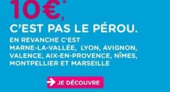 10 euros Billets train OUIGO de Lyon à Marseille, Aix, Montpellier ou Avignon (et certaines autres villes de départ)