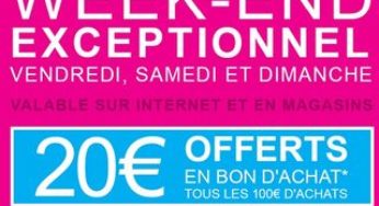 20 euros offerts tous les 100 euros chez Aubert jusqu’à dimanche (en bon d’achat)