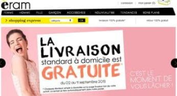 Eram : livraison gratuite sans minimum + promo