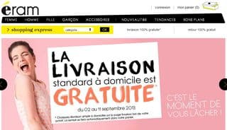 Eram : livraison gratuite sans minimum + promo