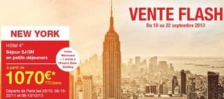 vente flash Carrefour sejour New-York