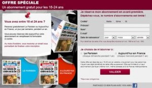 abonnement gratuit le Parisien - Aujourd hui en France