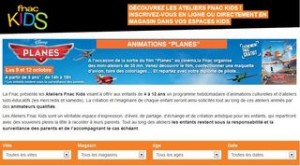 ateliers gratuits FNAC Kids