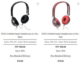 Casque audio ECKO avec micro à seulement 13,19 euros (port inclus) 