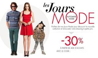 Amazon -30% sur la mode à partir de 40 euros (Code promo)