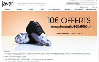 10 euros de réductions sur Javari (code promo sans minimum d’achat)