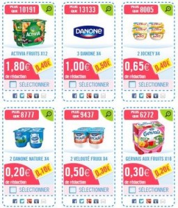 Des milliers de coupons de réduction Danone