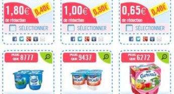 Des milliers de coupons de réduction Danone